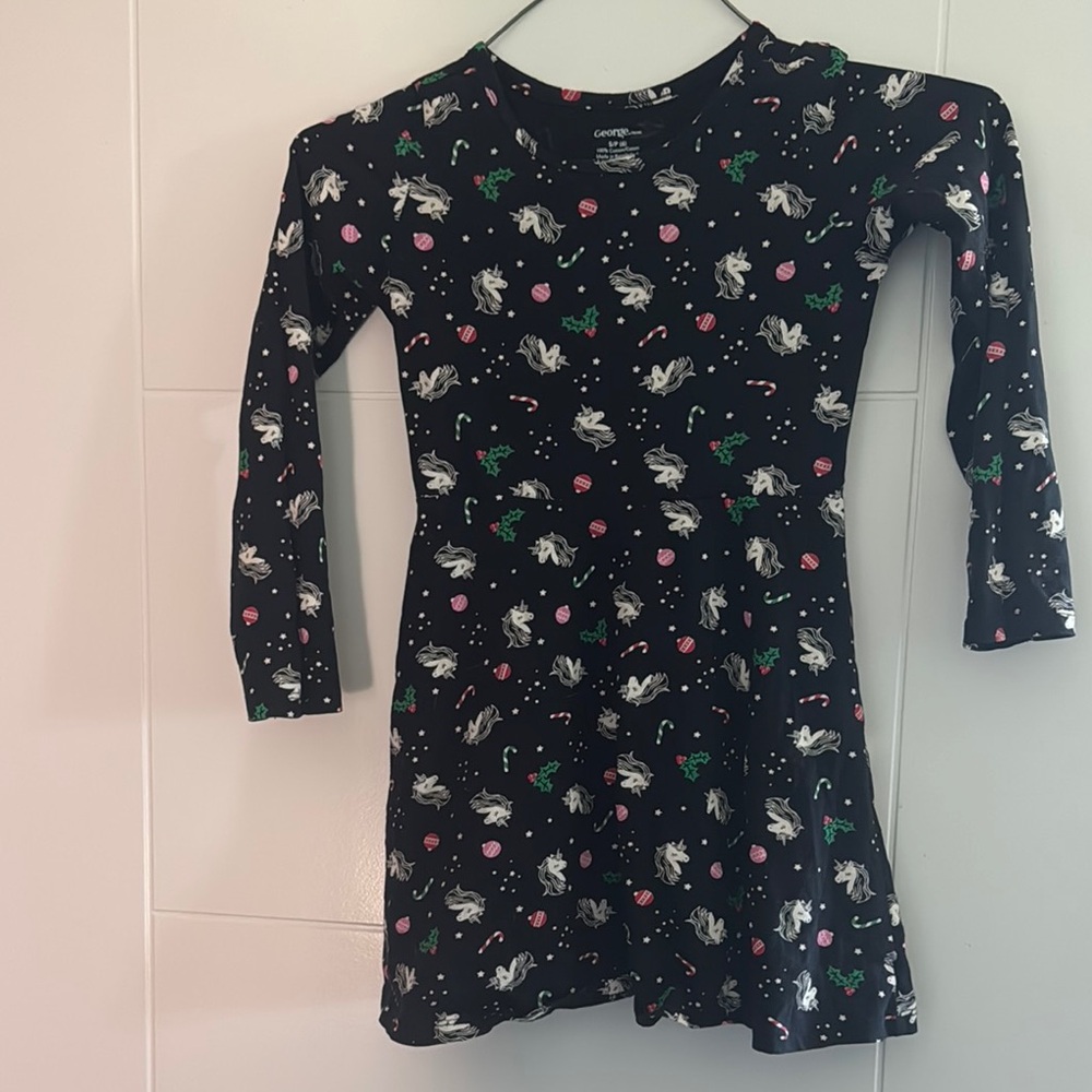 Kids holiday Unicorn Dress